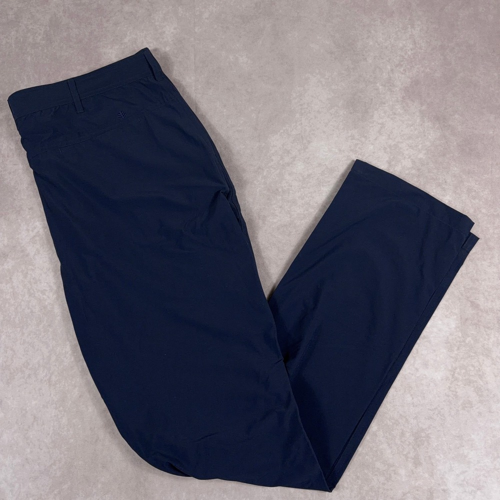 Coolibar UPF 50+ Sun Protection Nylon Spandex Performance‎ Pants 38x34 Navy Blue